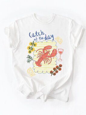 Lobster Graphic Tee 🦞 | Coastal Nautical T-Shirt | Beach Summer Shirt